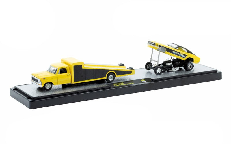 1969 Ford F-350 & Mustang M2 Machines 1:64 Scale Auto Haulers Release S44