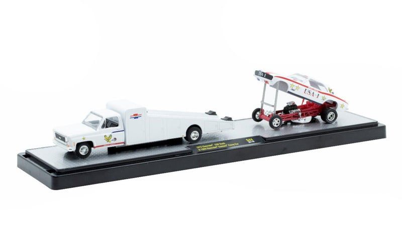 1973 Chevrolet C30 & 1969 Camaro M2 Machines 1:64 Scale Auto Haulers Release S44