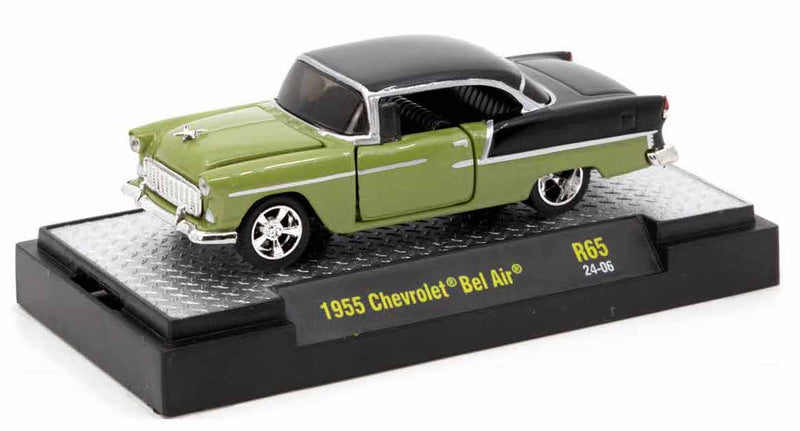 1955 Chevrolet Bel Air M2 Machines 1:64 Scale Model Kit Release 65