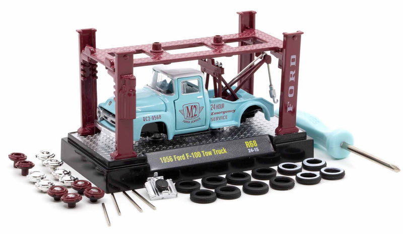 1956 Ford F-100 Tow Truck M2 Machines 1:64 Scale Model Kit Release 68