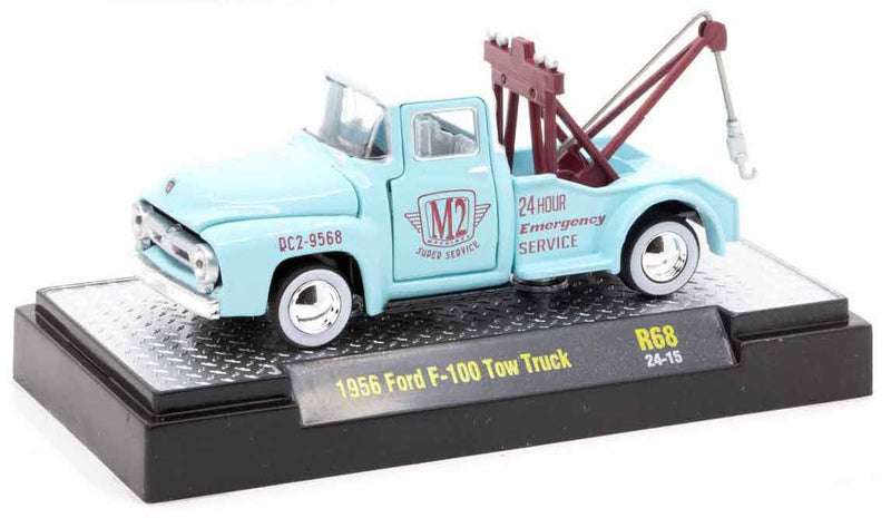 1956 Ford F-100 Tow Truck M2 Machines 1:64 Scale Model Kit Release 68