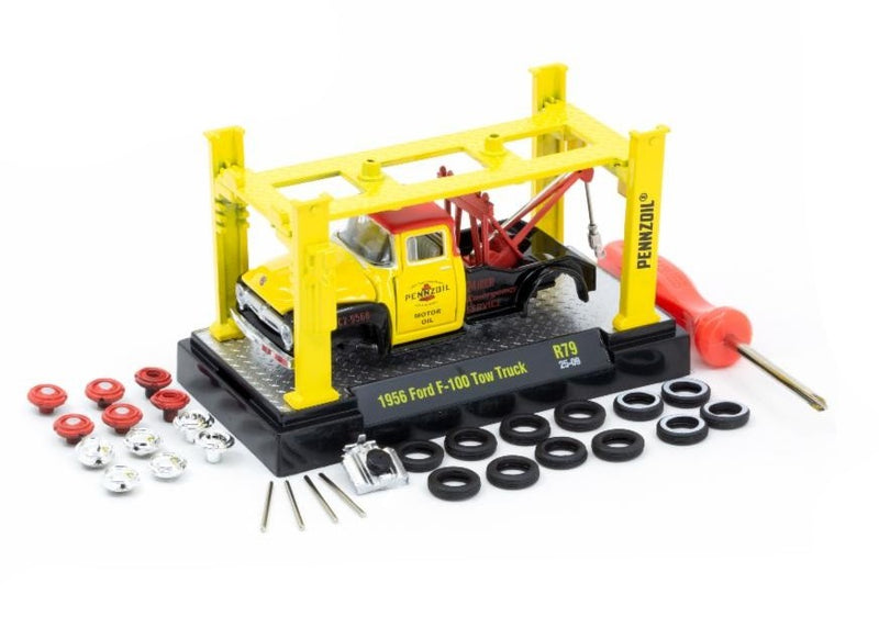 1956 Ford F-100 Pennzoil M2 Machines 1:64 Scale Model Kit Release 79