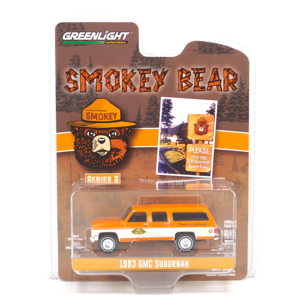 Smokey Bear 38060D 1983 GMC Suburban 1:64 Diecast