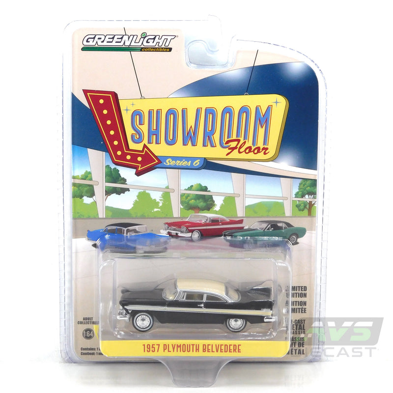 Showroom Floor 68060A 1957 Plymouth Belvedere 1:64 Diecast