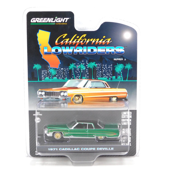 California Lowriders 63060E 1971 Cadillac Coupe DeVille 1:64 Diecast