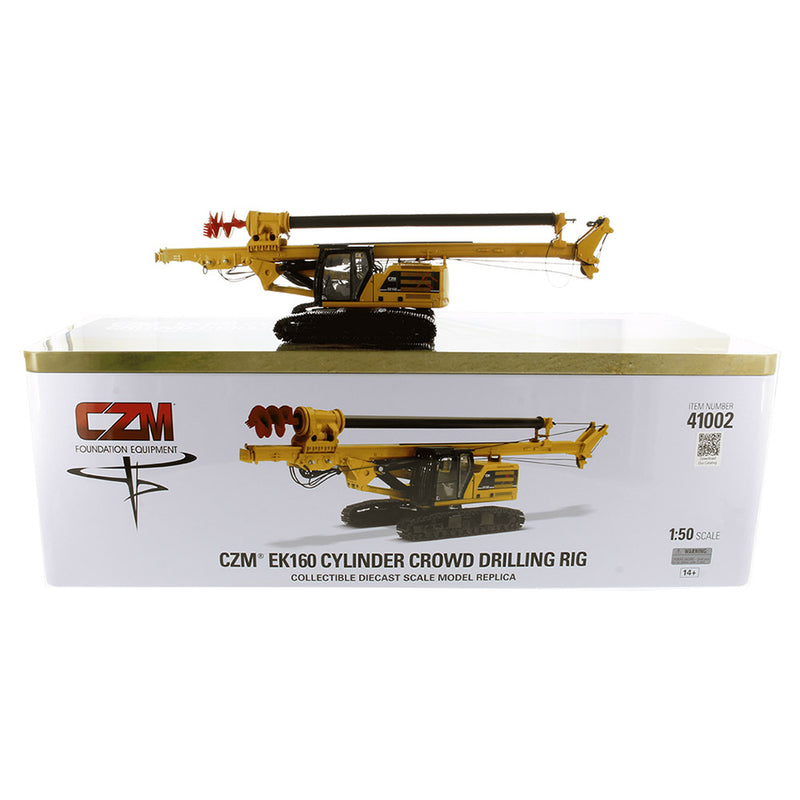 CZM® EK160 Cylinder Crowd Drilling Rig Cat 330 1:50 Scale Diecast 41002