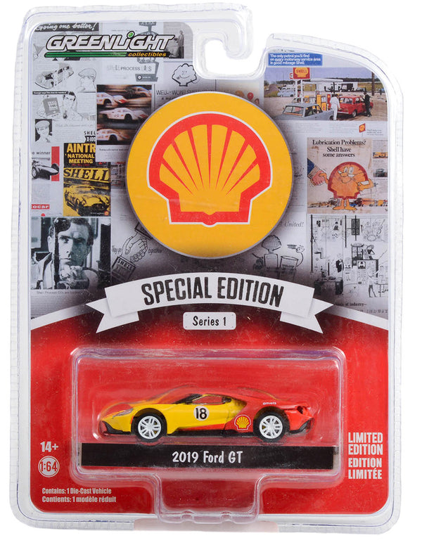 Shell Oil Special Edition 41125E 2019 Ford GT #18 1:64 Diecast