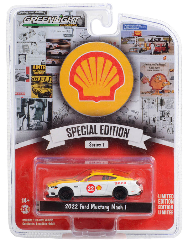 Shell Oil Special Edition 41125F 2022 Ford Mustang Mach 1 1:64 Diecast