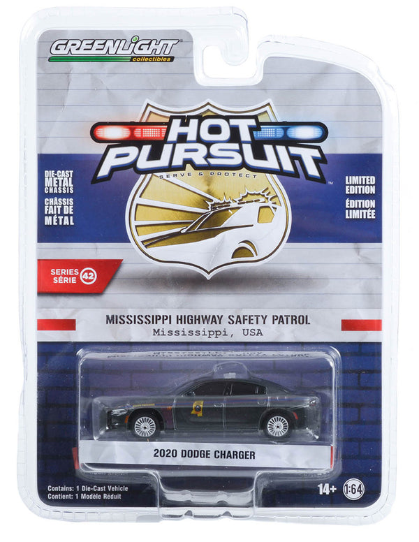 Hot Pursuit 43000D 2020 Dodge Charger Mississippi Highway Patrol 1:64 Diecast