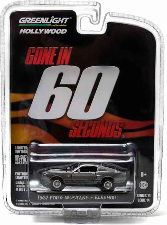 Hobby Exclusive 44742 1967 Custom Ford Mustang “Eleanor” Gone in Sixty Seconds 1:64 Diecast