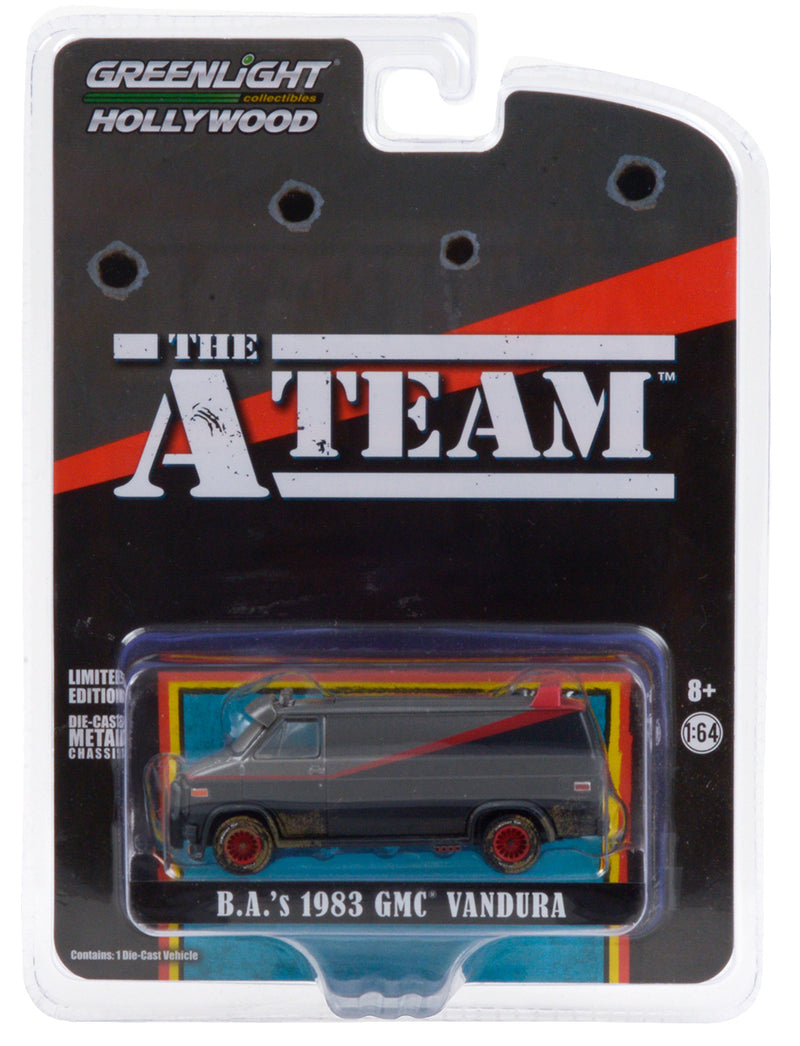 Hollywood 44865F 1983 GMC Vandura Weathered Version The A-Team 1:64 Diecast