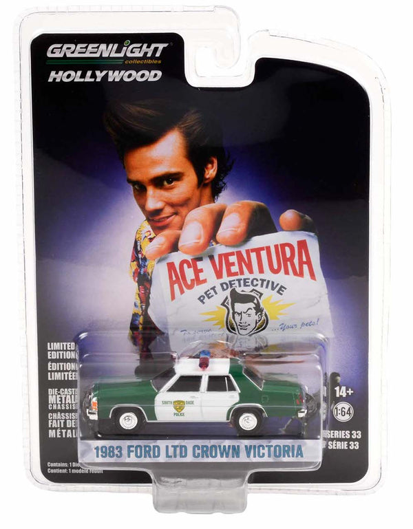 Hollywood 44930B 1983 Ford LTD Crown Victoria Ace Ventura 1:64 Diecast