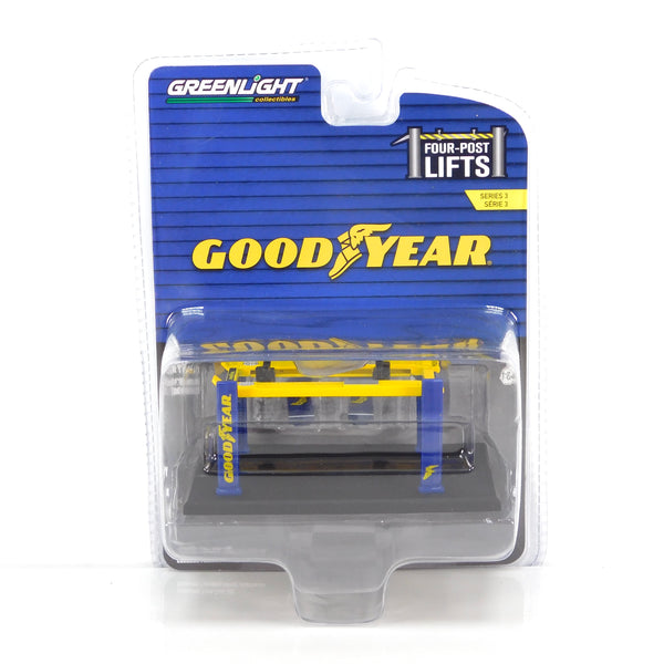 Four-Post Lifts 16130A Goodyear Tires Four Post Lift 1:64 Diecast