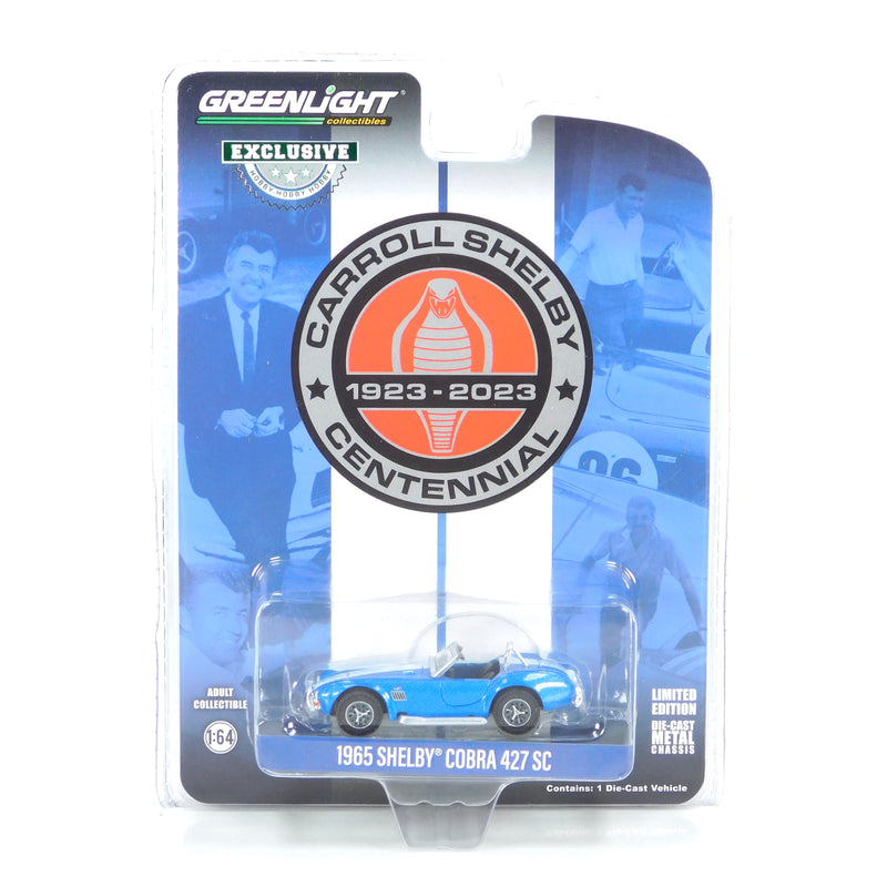 Hobby Exclusive 30498 1965 Shelby Cobra 427 Carroll Shelby Centennial 1:64 Diecast