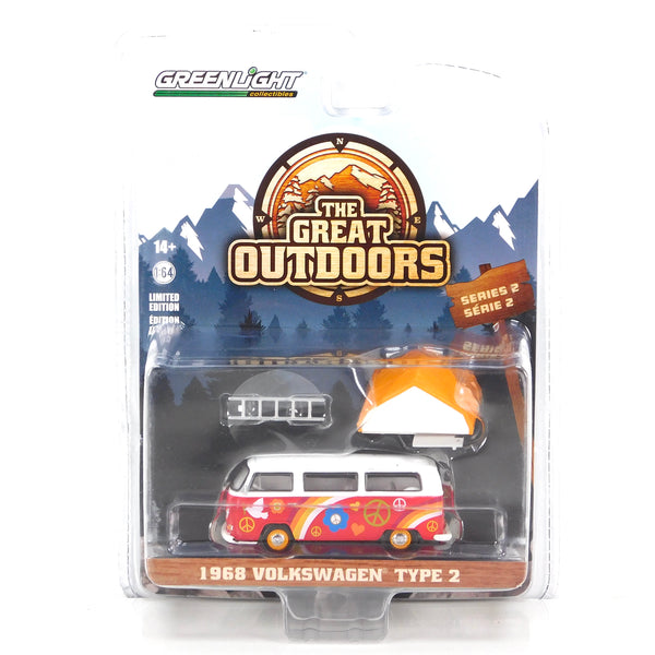 The Great Outdoors 38030A 1968 Volkswagen Type 2 1:64 Diecast