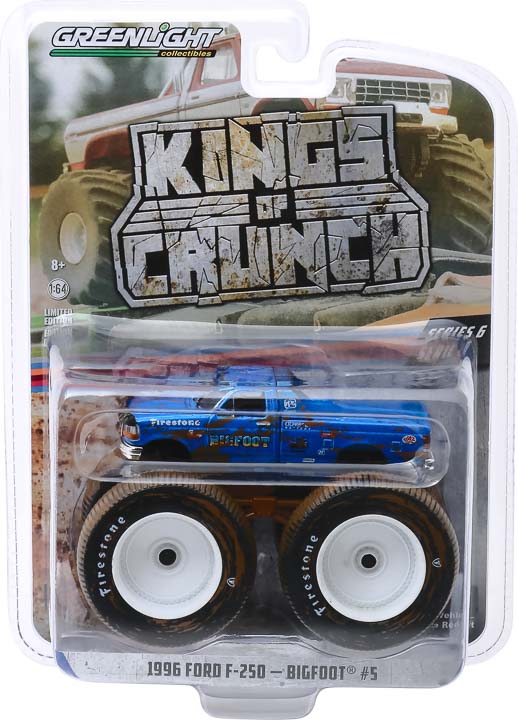 Kings of Crunch 49095-F Bigfoot #5 1996 Ford F-250 (Dirty Version) 1:64 Diecast