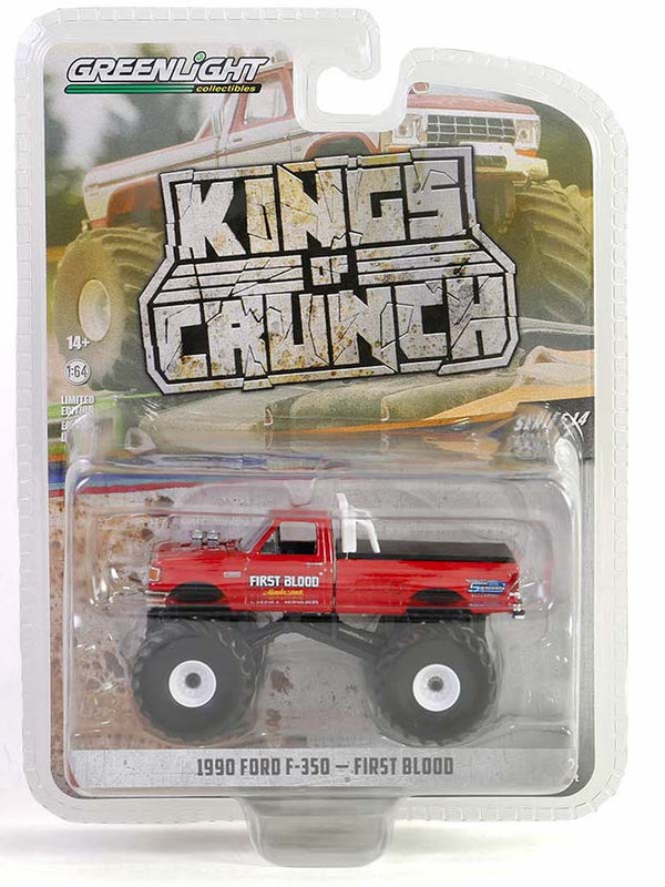 Kings of Crunch Series 14 49140F First Blood 1990 Ford F-350 1:64 Diecast