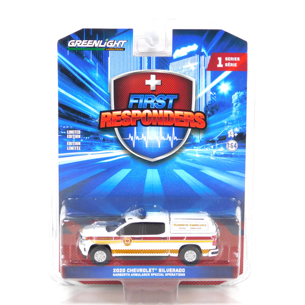 *Paint Blemish* First Responders 67040E 2020 Chevrolet Silverado Narberth PA 1:64 Diecast