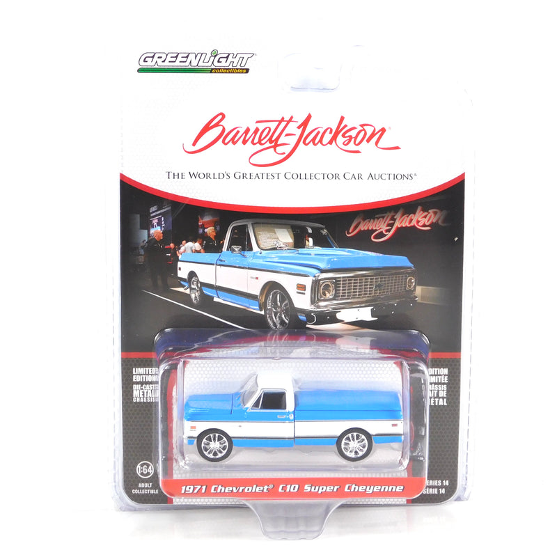 Barrett-Jackson 37310E 1971 Chevrolet C10 Super Cheyenne Custom 1:64 Diecast