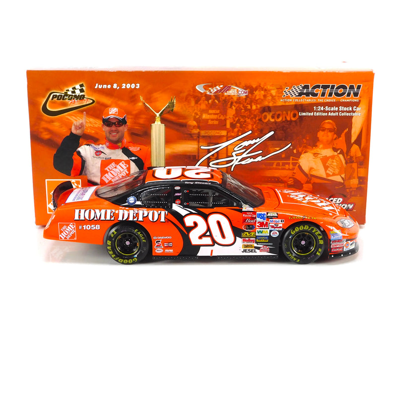 *Pre-Owned* Tony Stewart 2003 Home Depot Pocono Win 1:24 Nascar Diecast