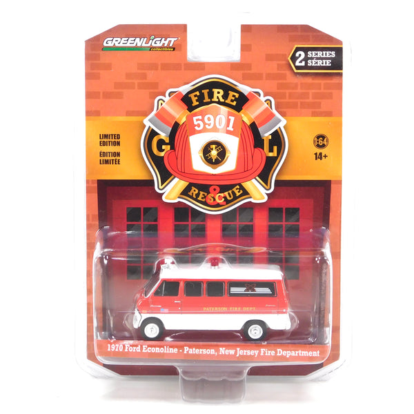 Fire & Rescue 67020A 1970 Ford Econoline Paterson Fire Department 1:64 Diecast