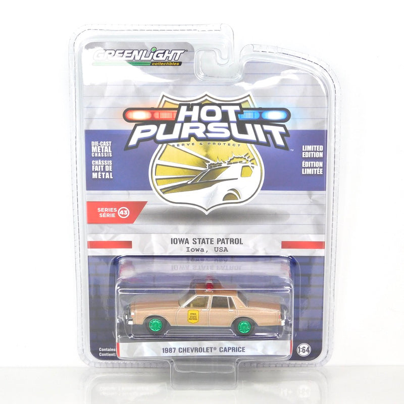 Green Machine Hot Pursuit 43010-B 1987 Chevrolet Caprice 1:64 Diecast