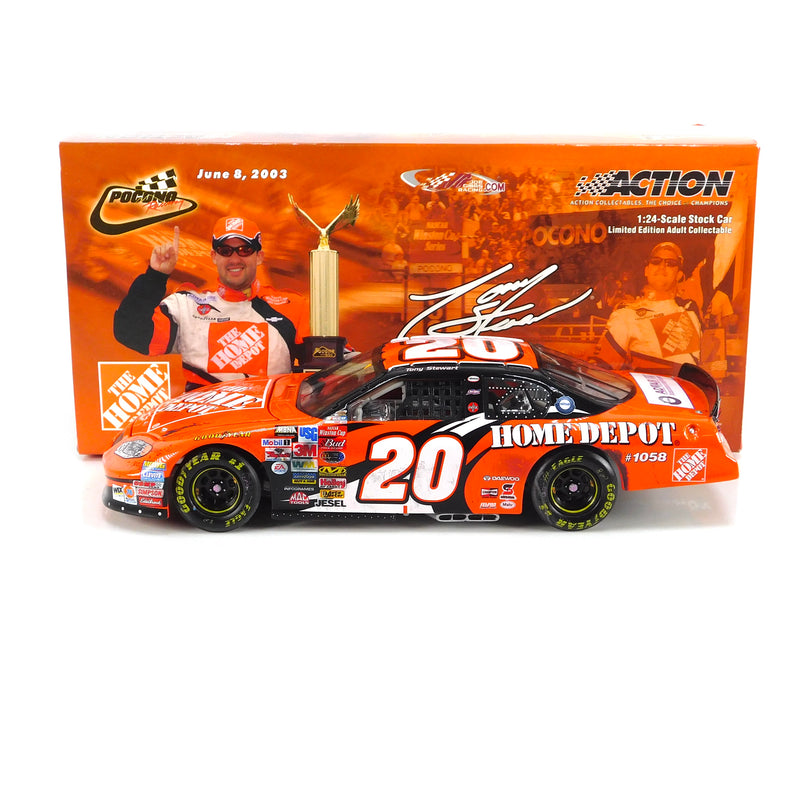 *Pre-Owned* Tony Stewart 2003 Home Depot Pocono Win 1:24 Nascar Diecast