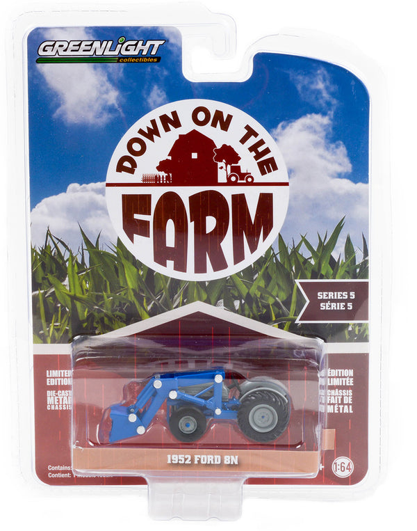 Down on the Farm 48050A 1952 Ford 8N with Front Loader 1:64 Diecast