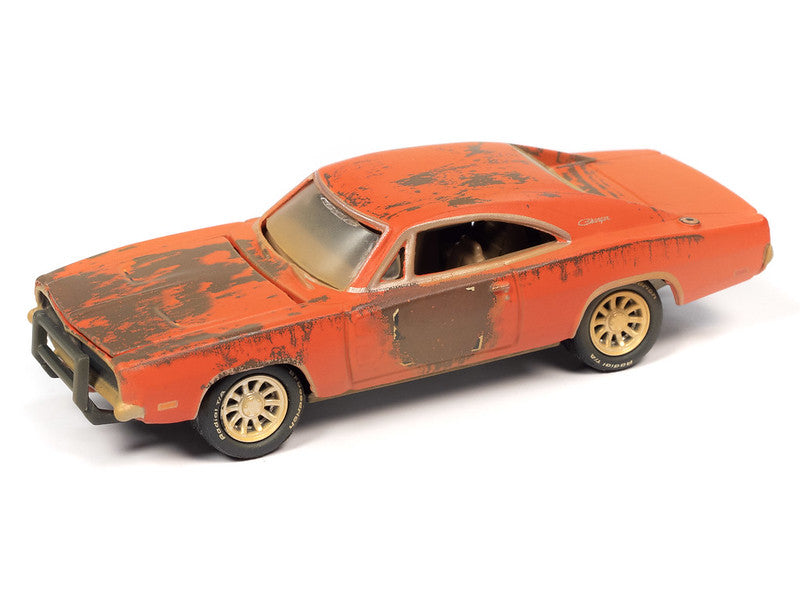 1969 Dodge Charger Weathered Johnny Lightning Hobby Exclusive 1:64 Scale