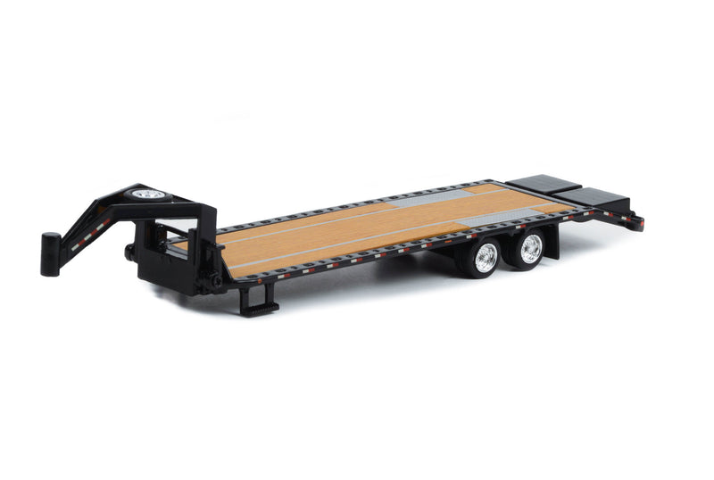 Hobby Exclusive 30390 Gooseneck Trailer Black 1:64 Scale Diecast