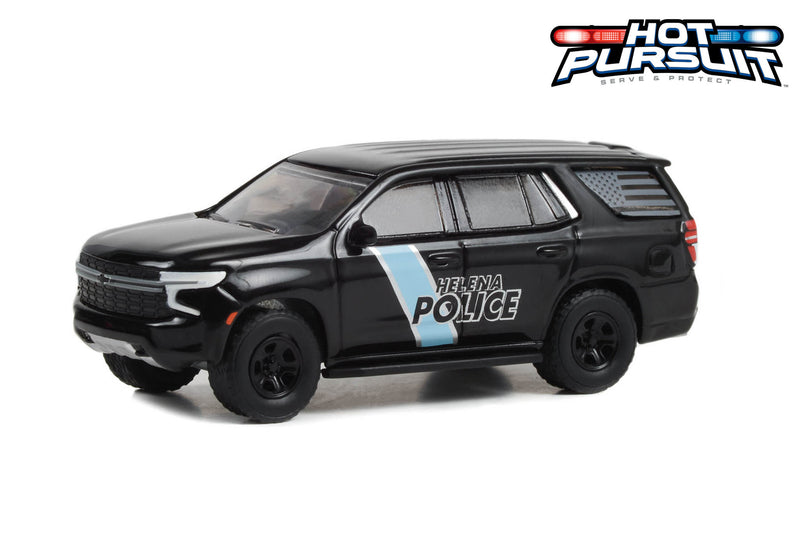 Hobby Exclusive Hot Pursuit 30416 2022 Chevrolet Tahoe Helena PD Helena, Alabama 1:64 Diecast
