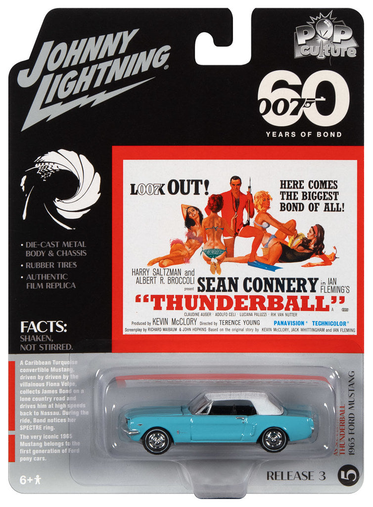 1965 Ford Mustang James Bond Johnny Lightning Pop Culture 1:64 Scale