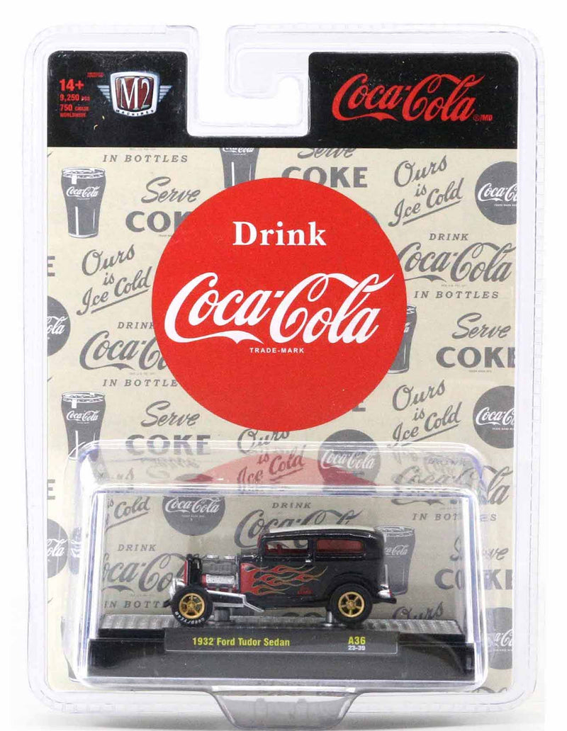 1932 Ford Tudor Sedan Coca-Cola M2 Machines 1:64 Scale Coca-Cola A36