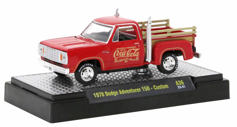 1978 Dodge Adventurer 150 Coca-Cola M2 Machines 1:64 Scale Coca-Cola A36