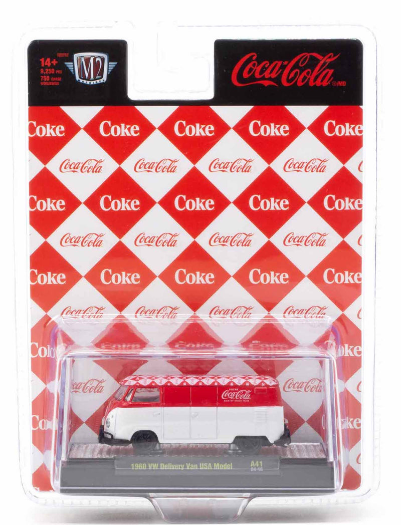 1960 Volkswagen Delivery Van M2 Machines 1:64 Scale Coca-Cola Release A41