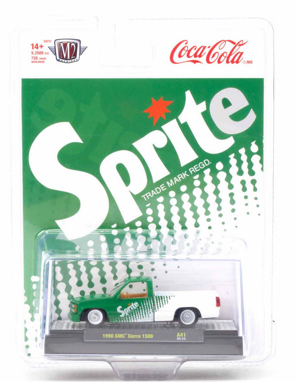 1990 GMC Sierra 1500 Sprite M2 Machines 1:64 Scale Coca-Cola Release A41