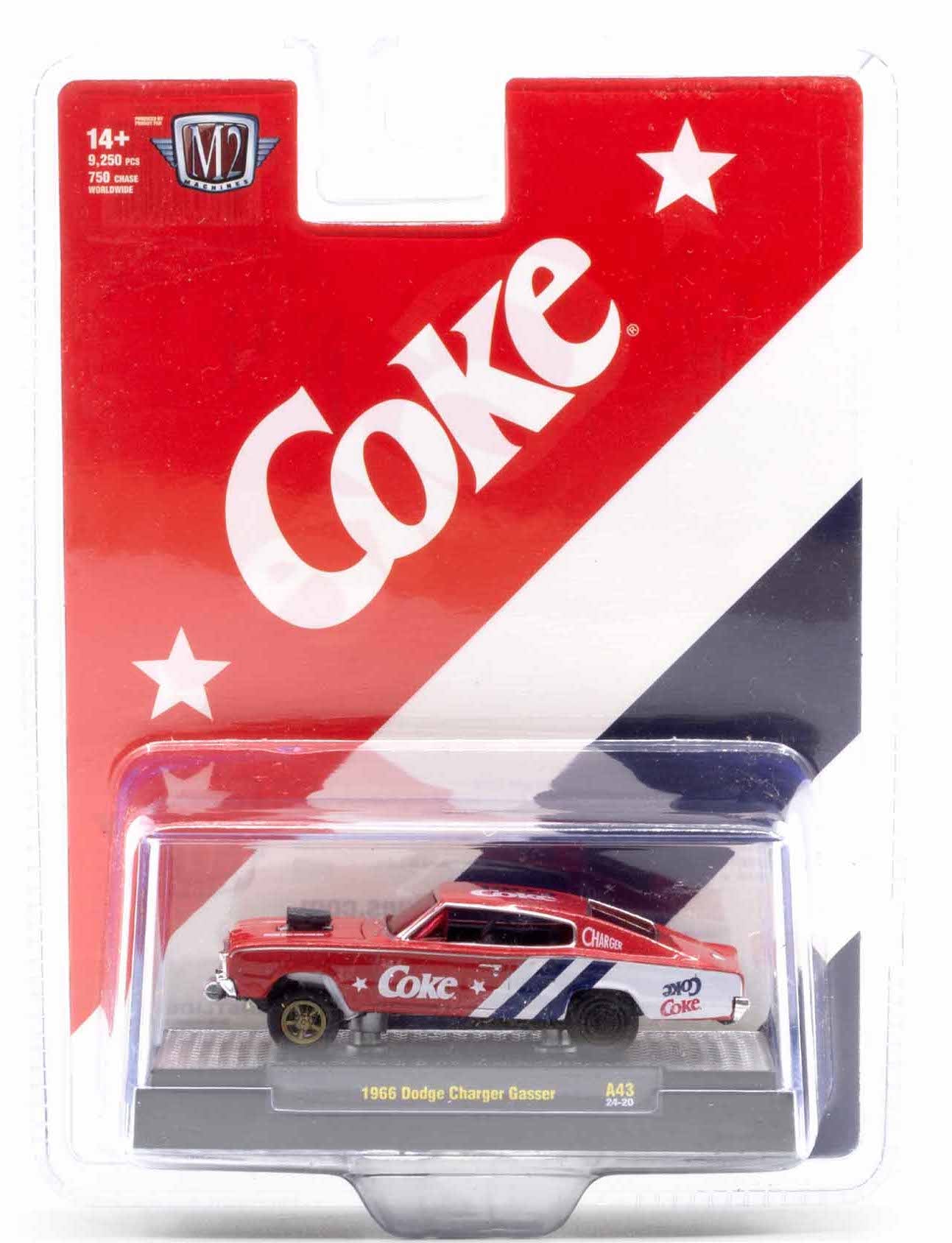 1966 Dodge Charger Gasser Coca-Cola M2 Machines 1:64 Scale Coca-Cola A