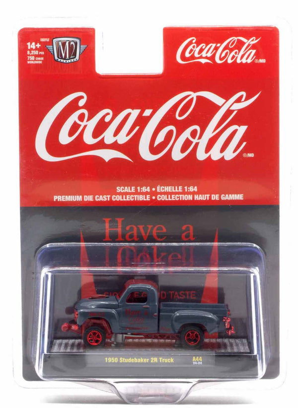 Chase 1950 Studebaker 2R Coca-Cola M2 Machines 1:64 Scale Coca-Cola A44