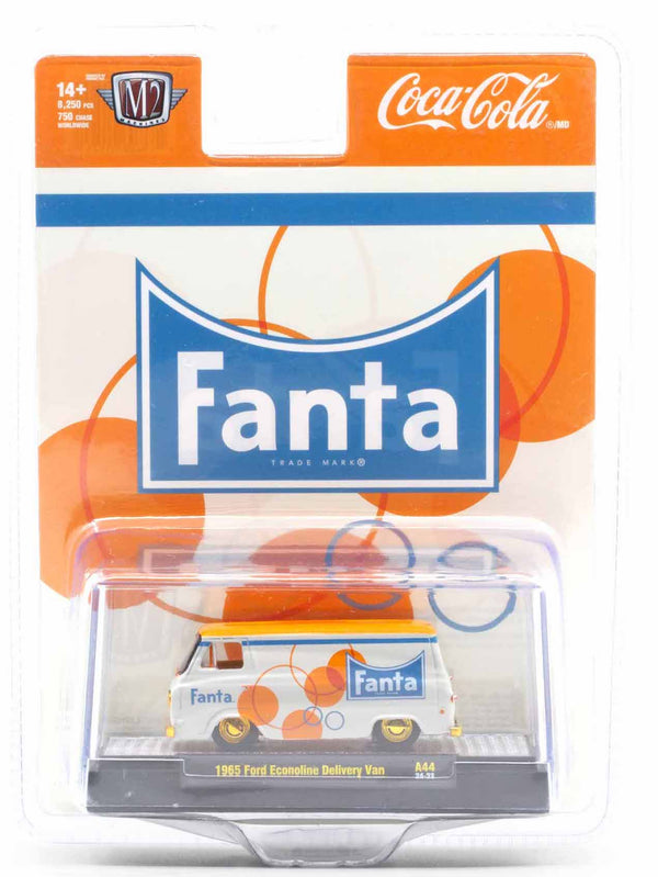 Chase 1965 Ford Econoline Delivery Van Fanta Coca-Cola M2 Machines 1:64 Scale Coca-Cola A44