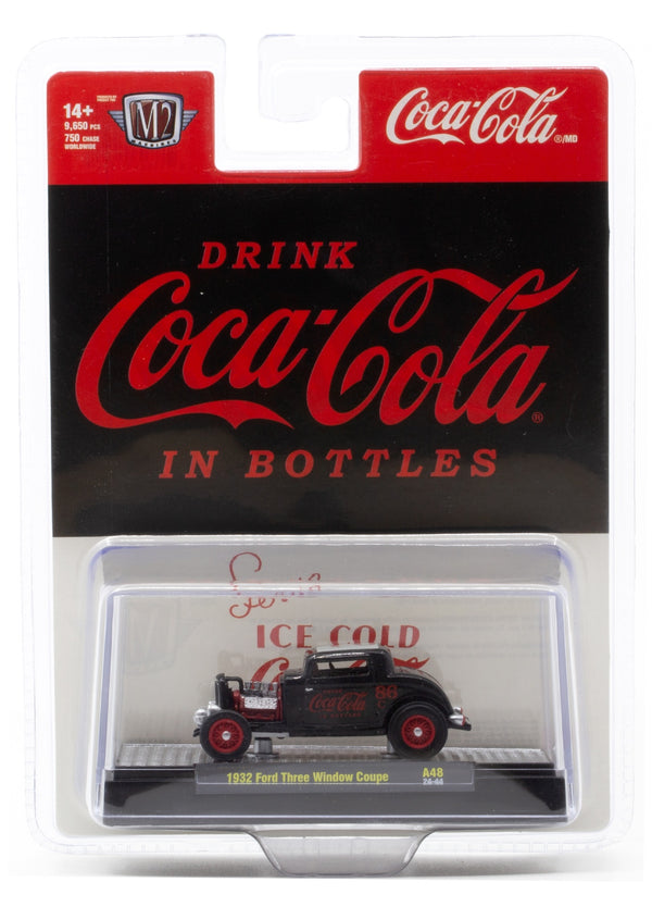 1932 Ford Three Window Coupe M2 Machines 1:64 Scale Coca-Cola A48