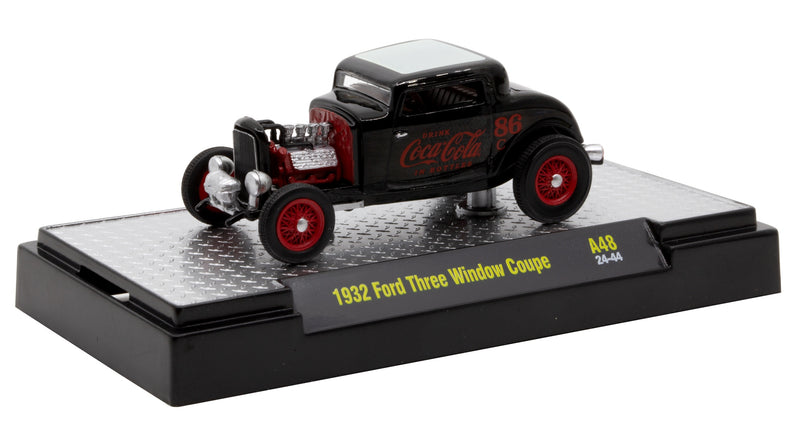 1932 Ford Three Window Coupe M2 Machines 1:64 Scale Coca-Cola A48