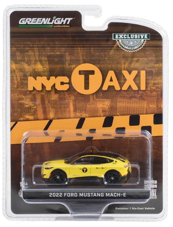 Hobby Exclusive 30430 2022 Ford Mustang Mach-E NYC Taxi 1:64 Diecast