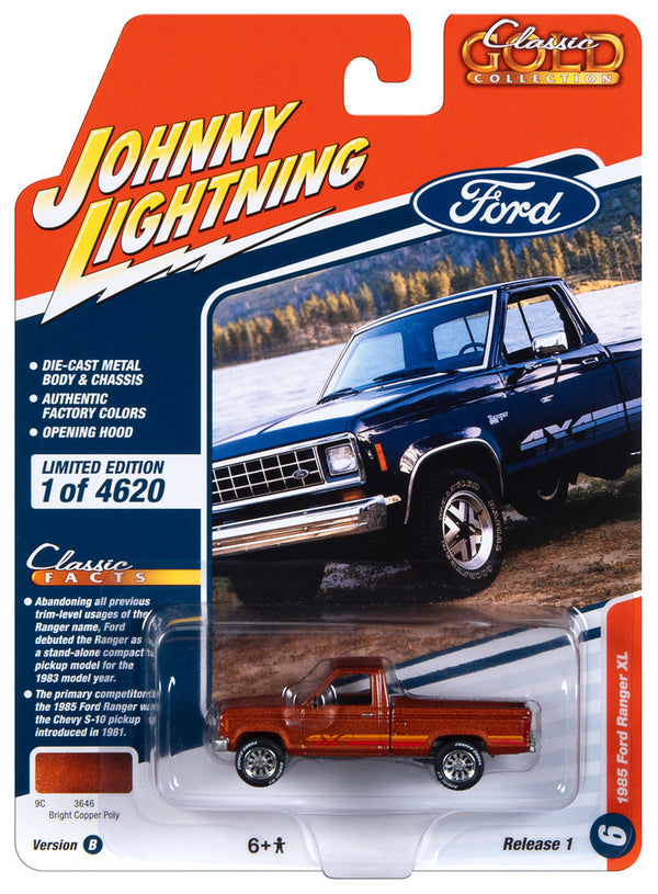 1985 Ford Ranger Johnny Lightning Classic Gold 1:64 Scale 2023 Release 1B