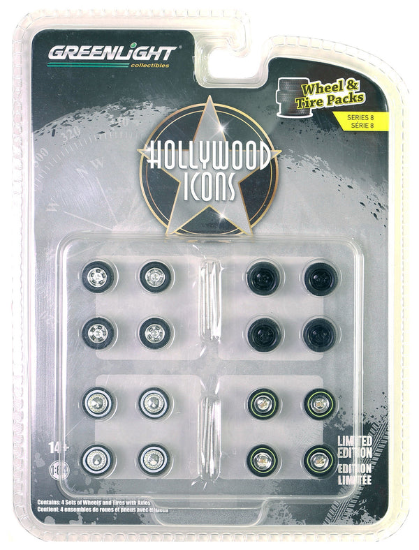 Wheel & Tire Packs Series 8 16190C Hollywood Icons #2 1:64 Diecast