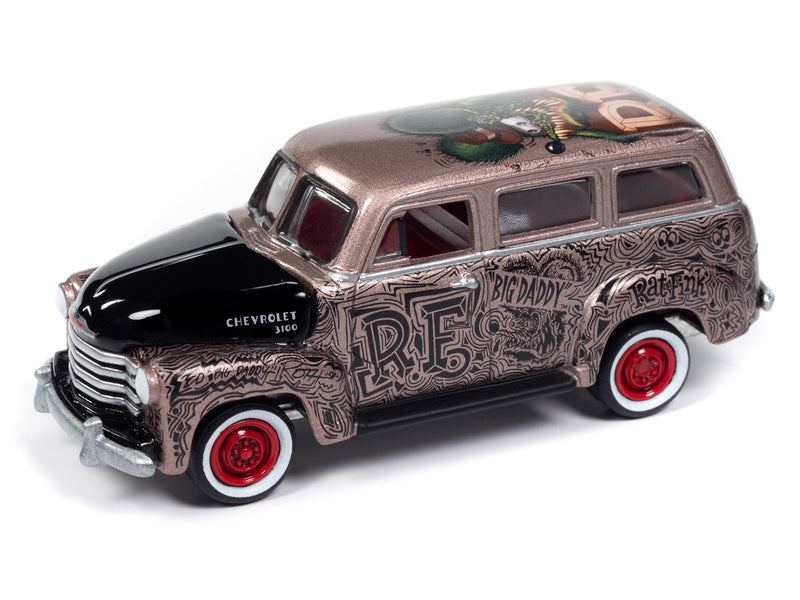 1950 Chevrolet Suburban Rat Fink Johnny Lightning Pop Culture 1:64 Scale