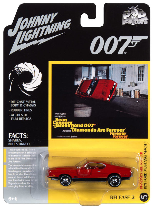 1971 Ford Mustang MACH1 James Bond Johnny Lightning Pop Culture 1:64 Scale