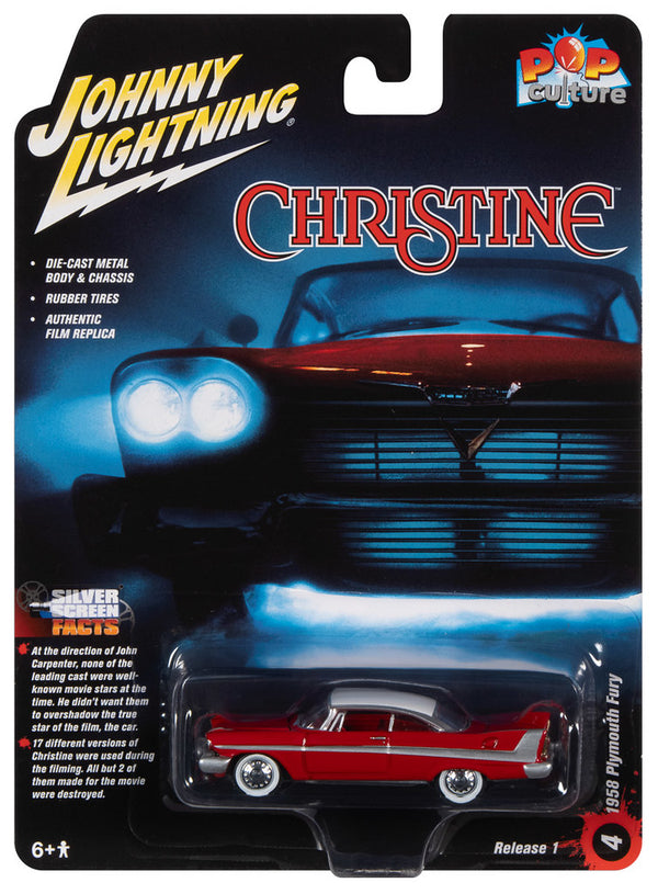 1958 Plymouth Fury Christine Johnny Lightning Pop Culture 1:64 Scale