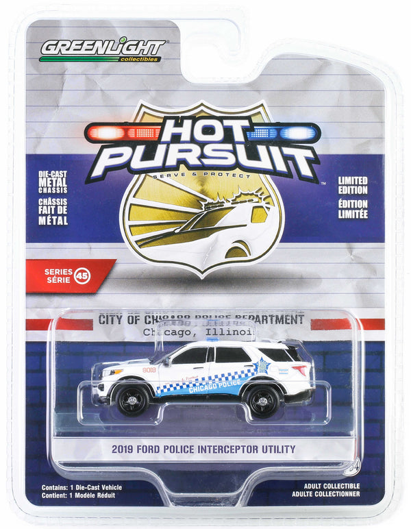 Hot Pursuit 43030D 2019 Ford Police Utility Chicago Police Department 1:64 Diecast