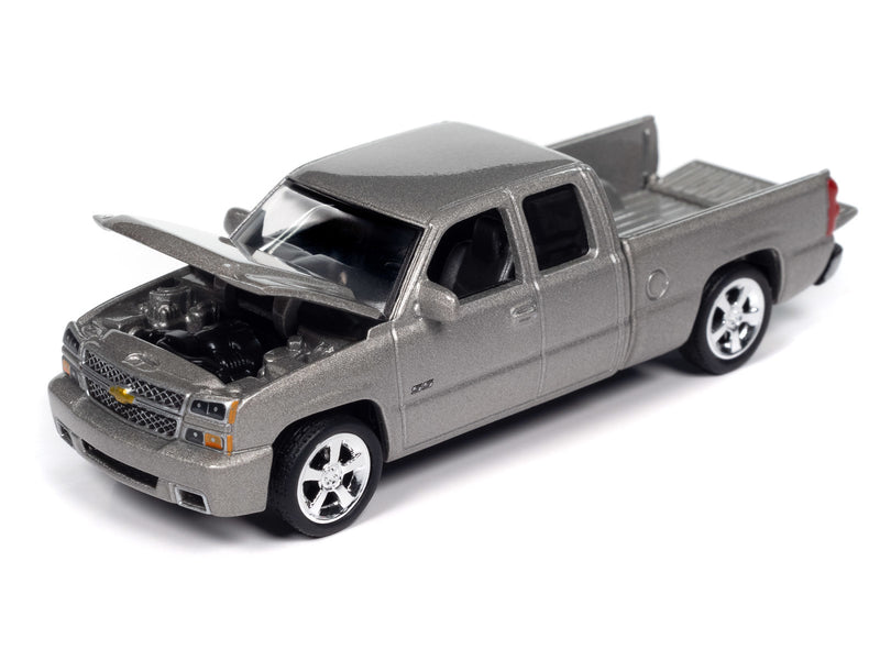 2006 Chevy Silverado SS Truck Silver Auto World Premium Series 1:64 Scale