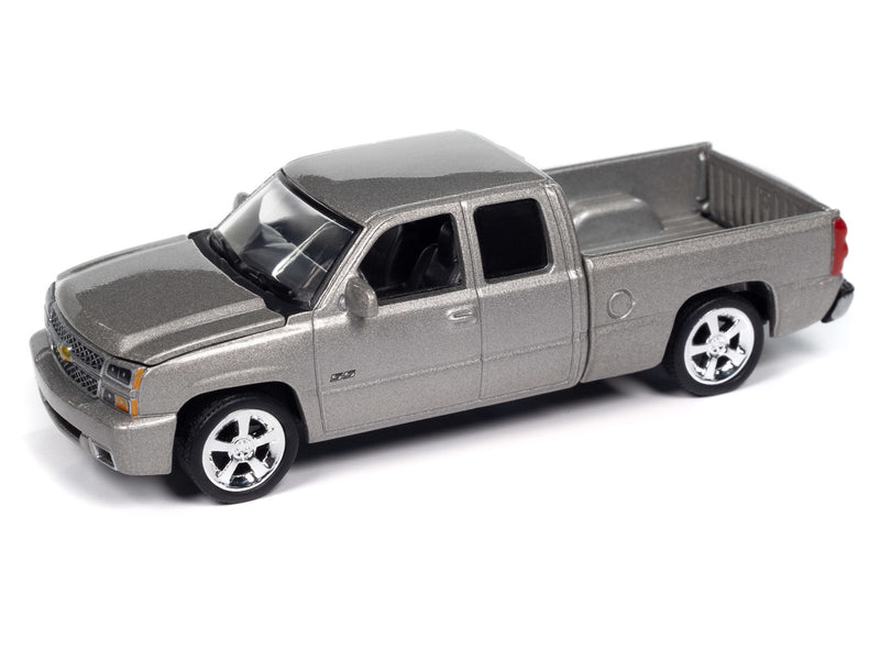 2006 Chevy Silverado SS Truck Silver Auto World Premium Series 1:64 Scale